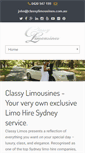 Mobile Screenshot of classylimousines.com.au